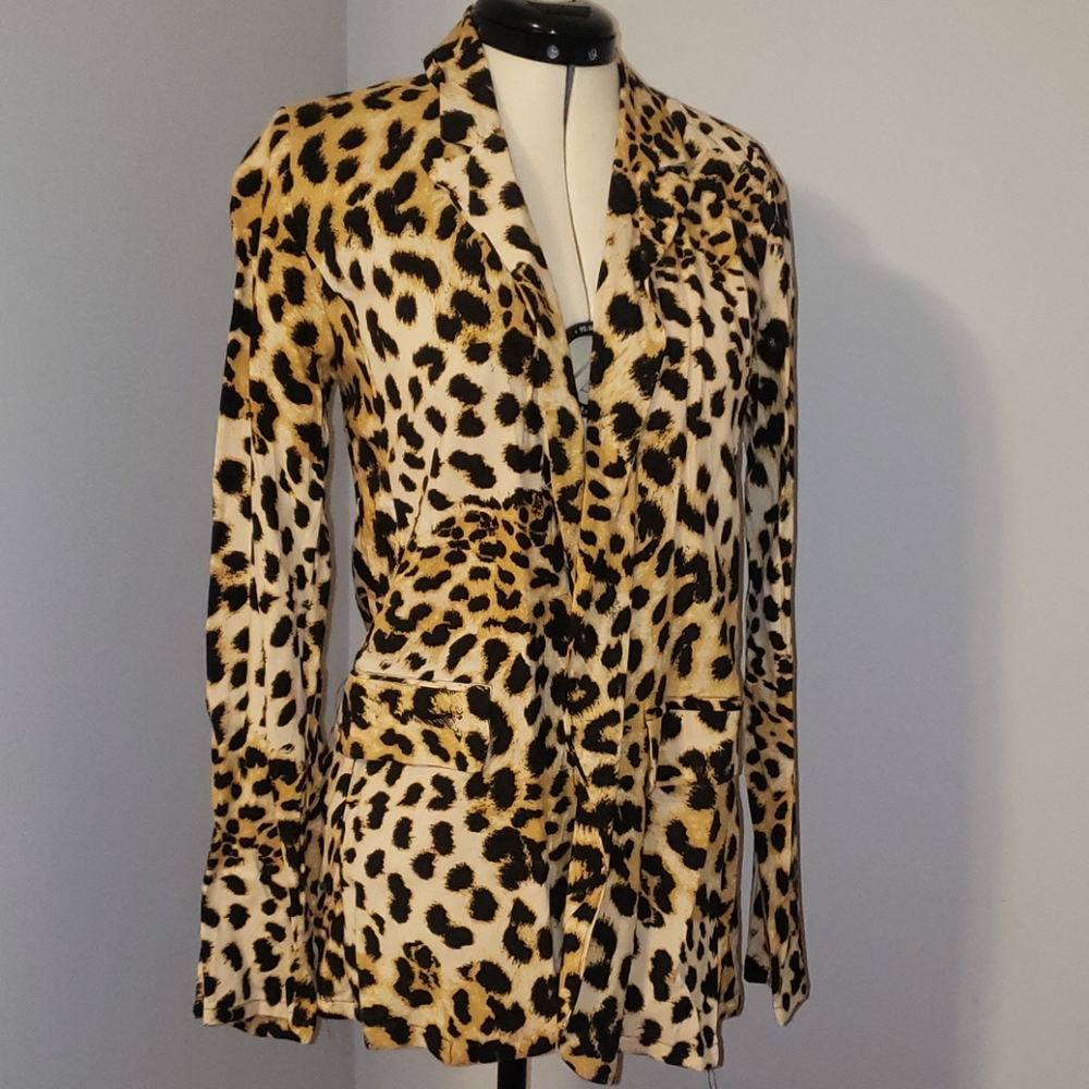 Leopard Print Blazer